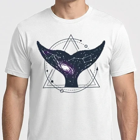 Férfi Imperial póló - Galaxy Whale