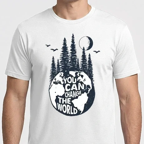 Férfi Imperial póló - You Can Change The World