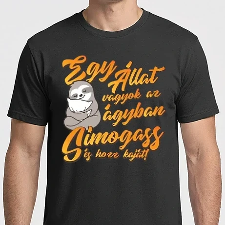 Férfi Imperial póló - Egy állat vagyok az ágyban