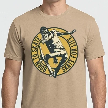 Férfi Imperial póló - Gördeszkás Póló - Born To Skate
