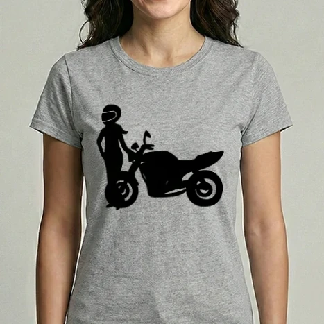 Női Imperial póló - Motoros lány
