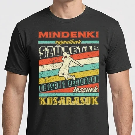 Férfi Imperial póló - Retro nmindenki egyenlő kosaras  