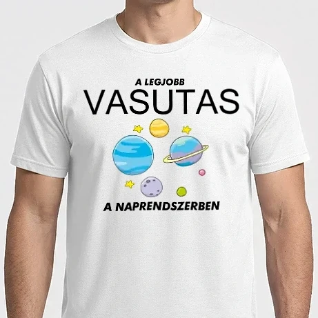 Férfi Imperial póló - A legjobb VASUTAS a naprendszerben