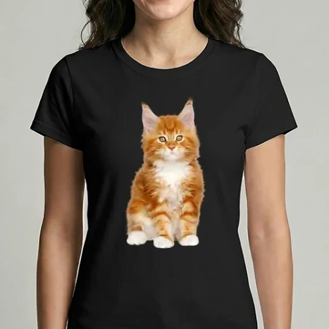 Női Imperial póló - Vörös kiscica