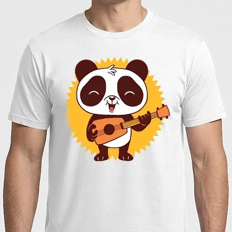 Férfi Imperial póló - Panda gitárral