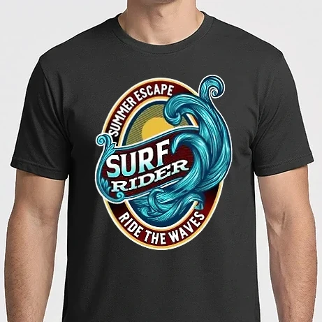 Férfi Imperial póló - N1 Surf Rider Ride The Waves