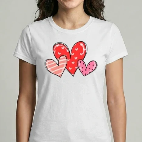 Női Imperial póló - Valentines Day Hearts