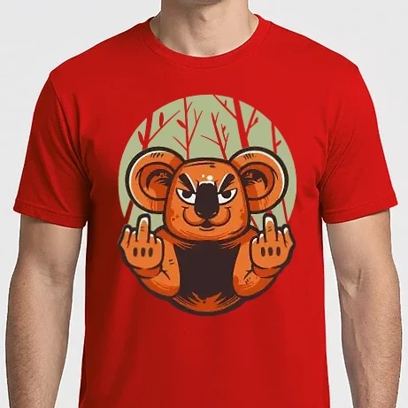 Férfi Imperial póló - koala beint -  antiszociális 