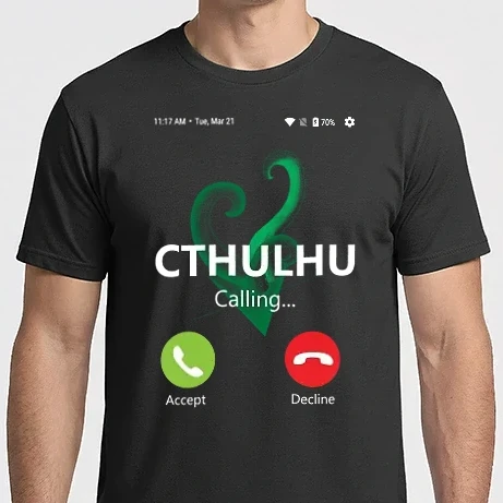 Férfi Imperial póló - Cthulhu hívása