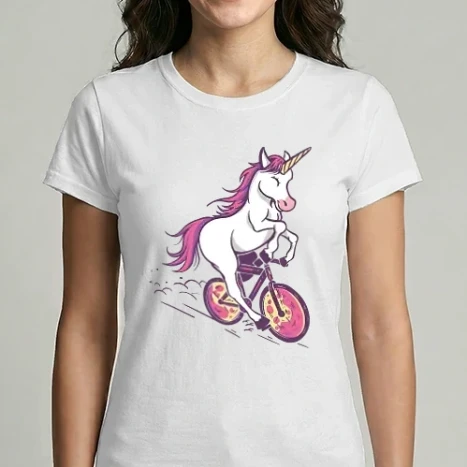 Női Imperial póló - UNICORN RIDING BIKE