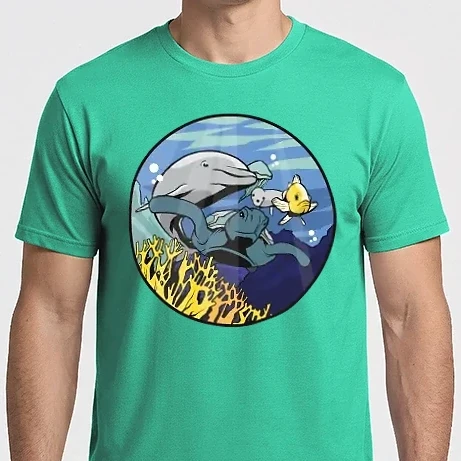 Férfi Imperial póló - Tengeralatti állatok