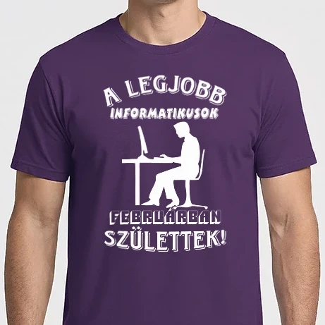 Férfi Imperial póló - Informatikus férfi szülinapja február