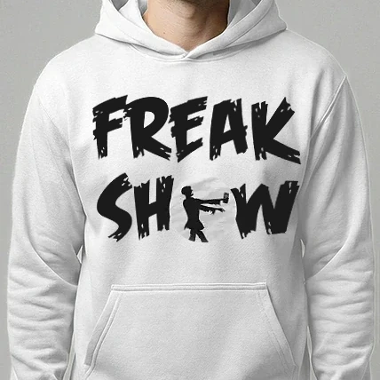 Férfi kapucnis pulóver - FreakShow Logó Sötét