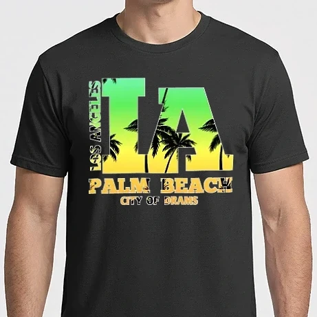 Férfi Imperial póló - Los angeles palm beach