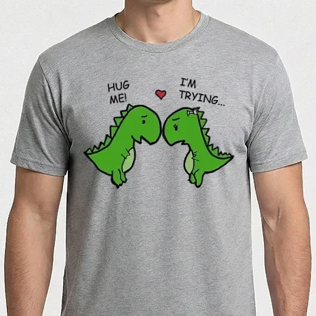 Férfi Imperial póló - t-rex love