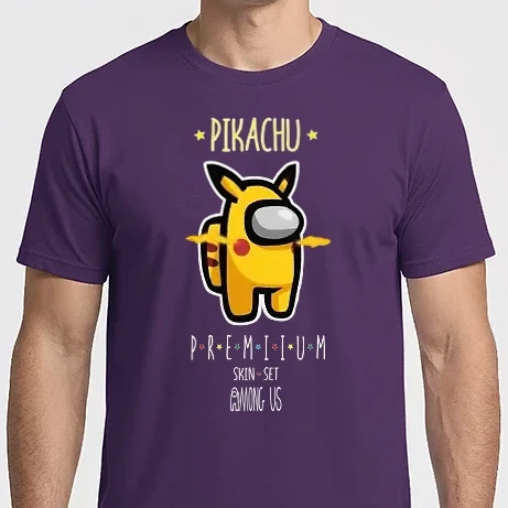 Férfi Imperial póló - Among us Pikachu 2 premium skin set