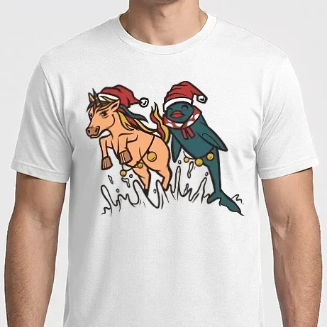 Férfi Imperial póló - Karácsonyi Állatok