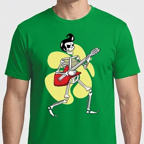 Férfi Imperial póló - Gitáros Elvis Csontváz