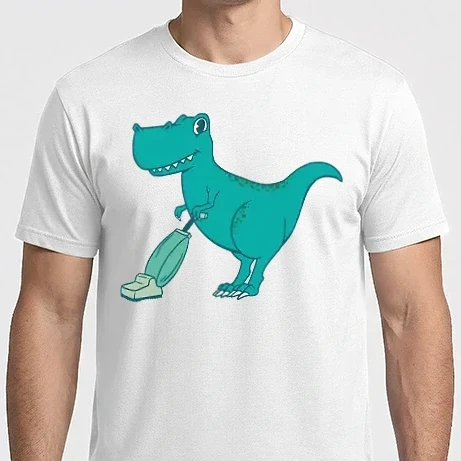 Férfi Imperial póló - T-rex porszívóval