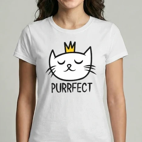 Női Imperial póló - Cica - purrfect