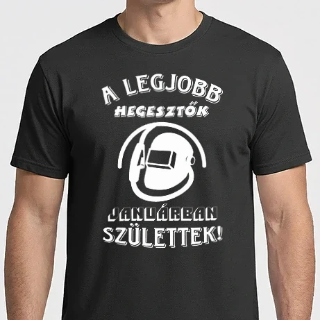 Férfi Imperial póló - Hegesztő szülinapja január fehér