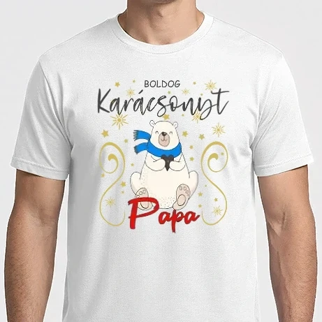 Férfi Imperial póló - Boldog Karácsonyt Papa