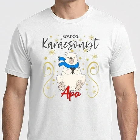 Férfi Imperial póló - Boldog Karácsonyt Apa