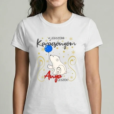 Női Imperial póló - A Legszebb Karácsonyom, Anya leszek!