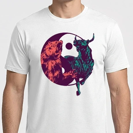 Férfi Imperial póló - Medve Bika Yin Yang