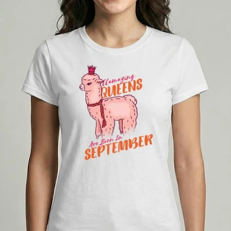 Női Imperial póló - Llamazing queens are born in September