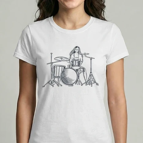 Női Imperial póló - Drummer Girl