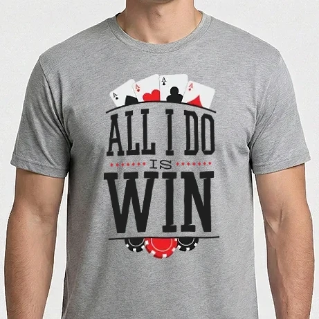 Férfi Imperial póló - All I do is win Póker