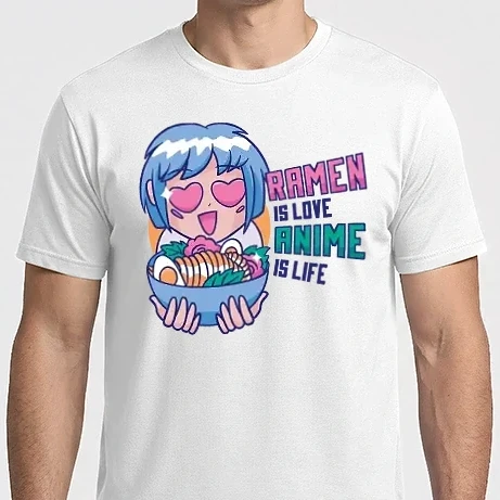 Férfi Imperial póló - Ramen is Love Anime is Life