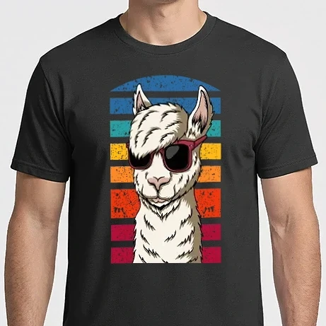Férfi Imperial póló - Retro láma