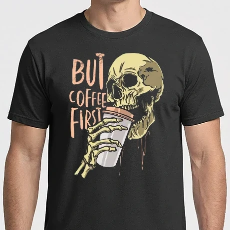 Férfi Imperial póló - Coffee Skull