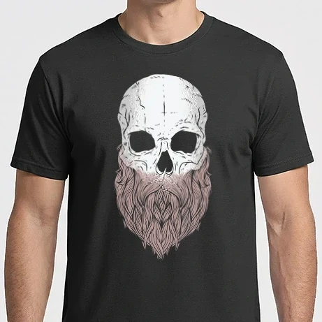 Férfi Imperial póló - Bearded Skull