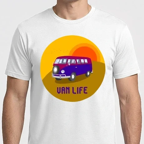 Férfi Imperial póló - Van life - Volkswagen