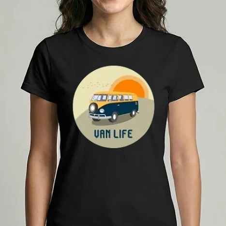 Női Imperial póló - Van life 1 - Volkswagen