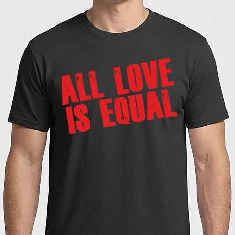 Férfi Imperial póló - all_love_is_equal_red_