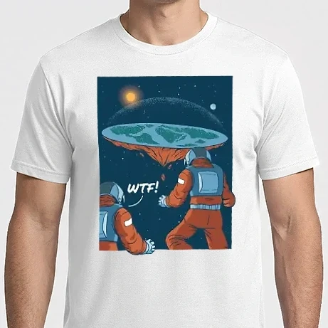 Férfi Imperial póló - Flat earth