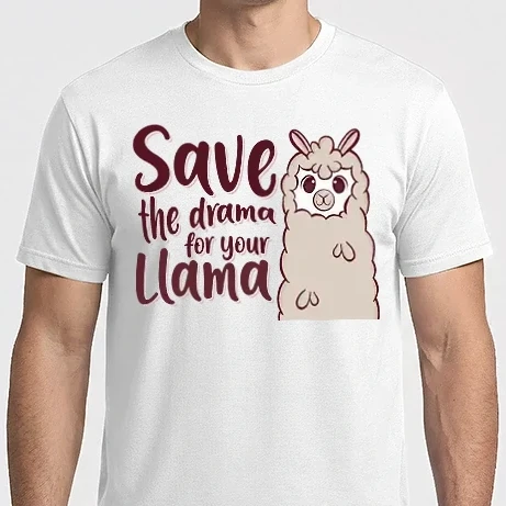 Férfi Imperial póló - Save the drama from the llama
