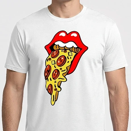 Férfi Imperial póló - Pizza száj