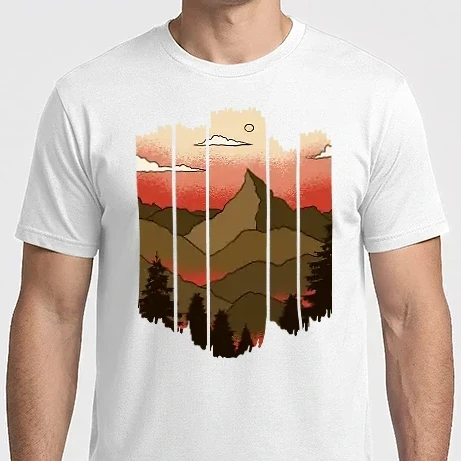 Férfi Imperial póló - Cut Out Landscape