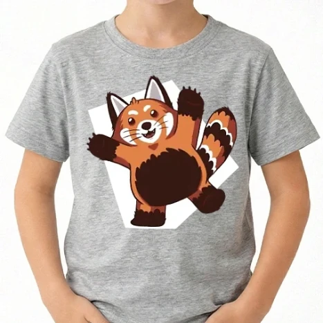 Uniszex gyerek Póló - Red Panda