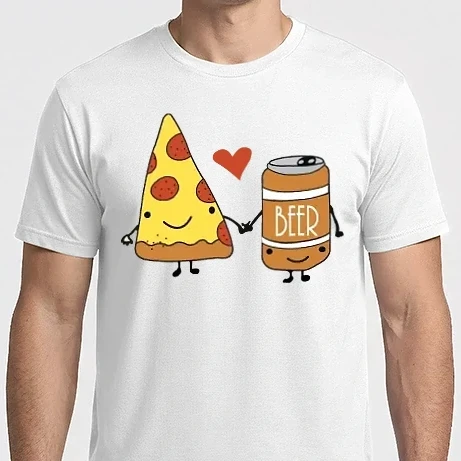 Férfi Imperial póló - Pizza és sör