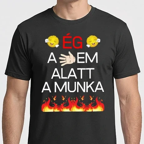 Férfi Imperial póló - Ég a kezem alatt a munka