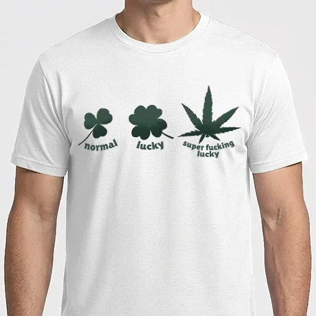 Férfi Imperial póló - Super F*cking Lucky Cannabis