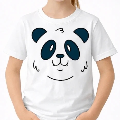 Uniszex gyerek Póló - Panda arc