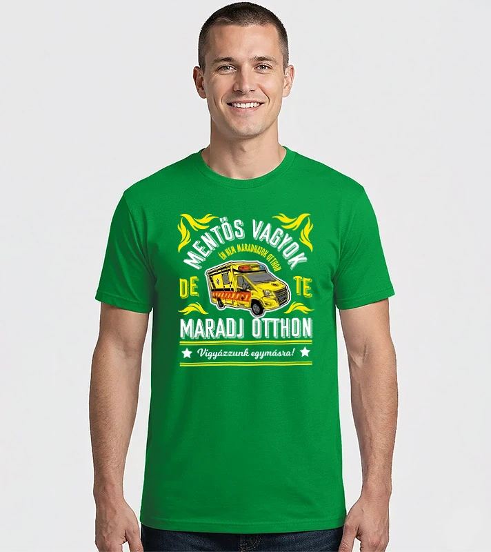 Én nem maradhatok otthon mentős – Férfi Imperial póló