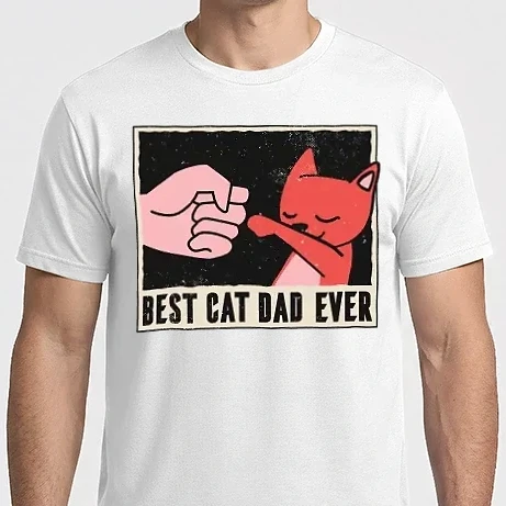 Férfi Imperial póló - Best Cat Dad Ever